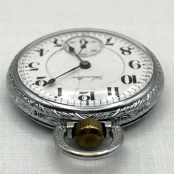 Antique Hamilton Pocket Watch 21 Jewels 992  ~Double Roller~ 1010630 AS IS - Picture 8 of 16